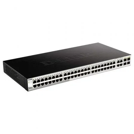 D-Link Switch Smart+ Gestionable DGS-1210-52MP/E 52 Puertos Gigabit PoE+ (48 RJ-45, 4 SFP) Capa 2 y 3 D-Link Switch Smart+ Gestionable DGS-1210-52MP/E 52 Puertos Gigabit PoE+ (48 RJ-45, 4 SFP) Capa 2 y 3